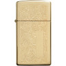 Зажигалка Zippo Slim Venetian 1652B, золотистая